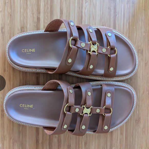 NEW - CELINE - TIPPI SLIDE in CALFSKIN - Picture 2 of 7